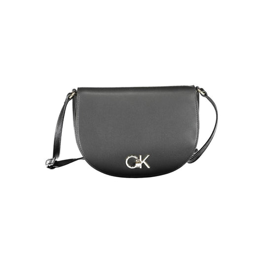 Calvin Klein Schwarze Polyester-Handtasche