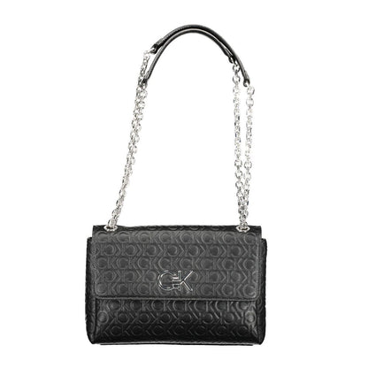 Calvin Klein Schwarze Polyester-Handtasche