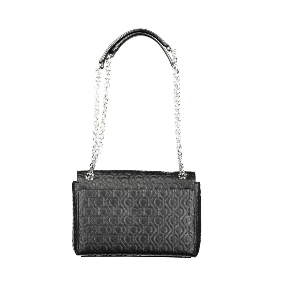 Calvin Klein Schwarze Polyester-Handtasche