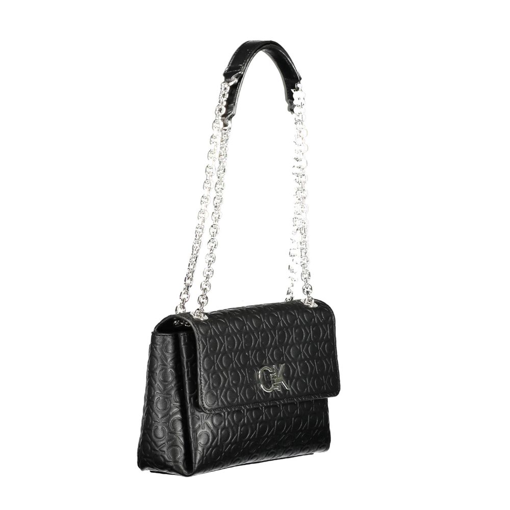 Calvin Klein Schwarze Polyester-Handtasche