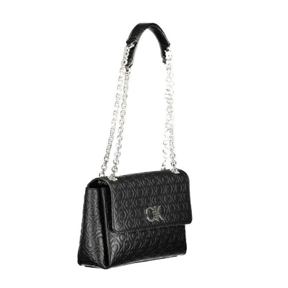 Calvin Klein Schwarze Polyester-Handtasche