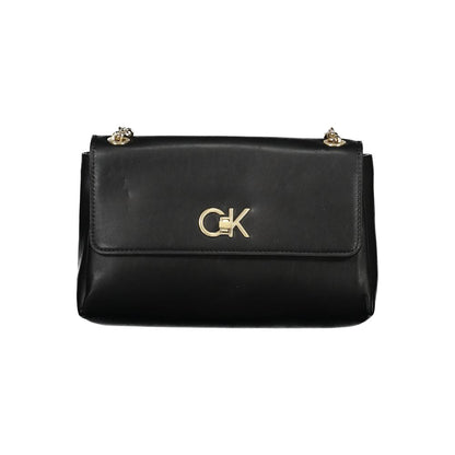 Calvin Klein Schwarze Polyester-Handtasche