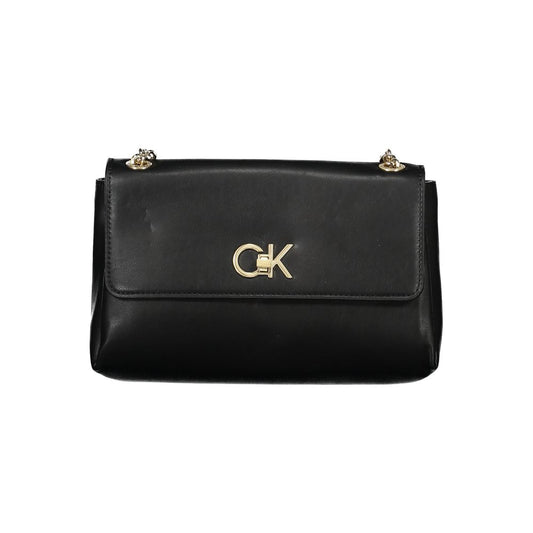 Calvin Klein Schwarze Polyester-Handtasche