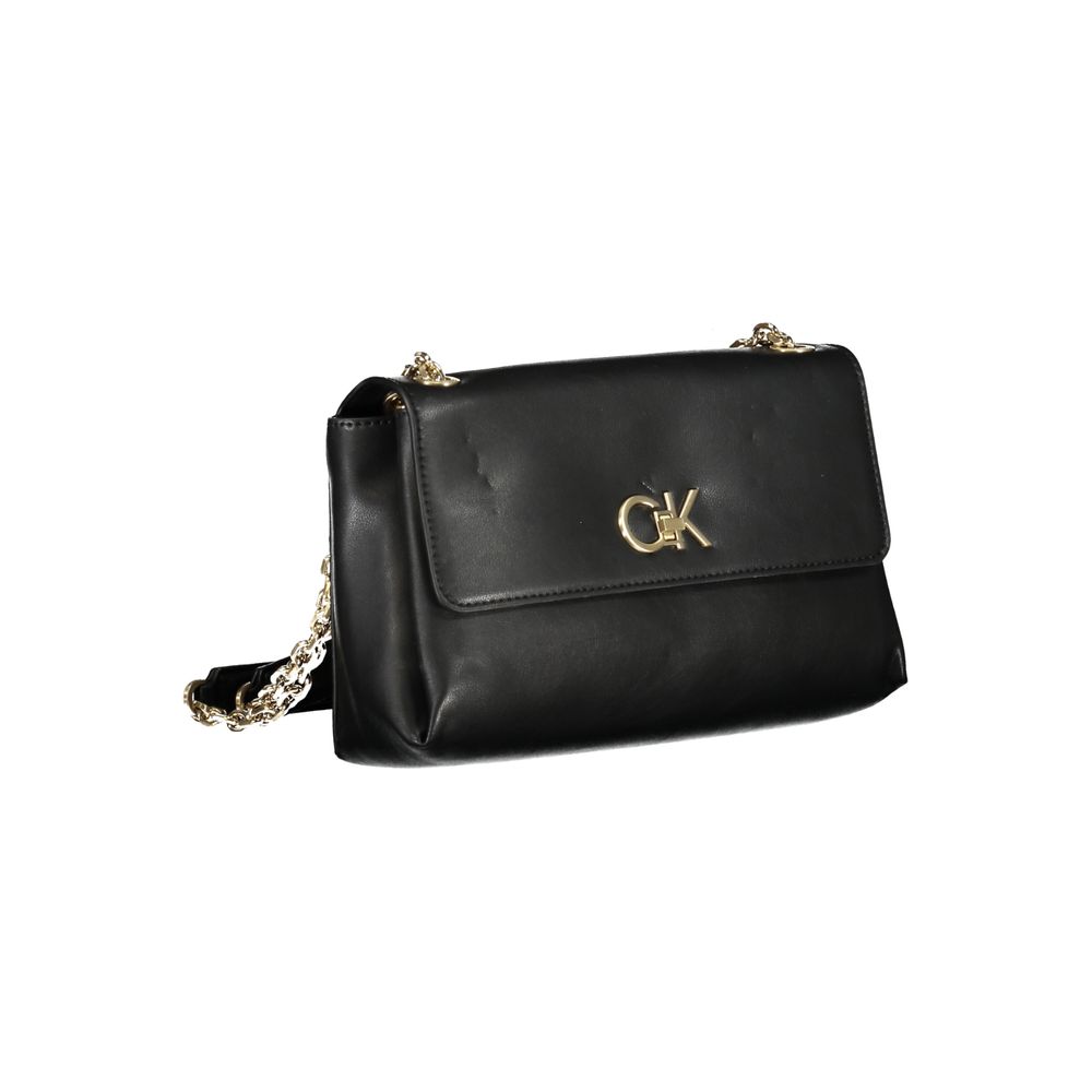 Calvin Klein Schwarze Polyester-Handtasche