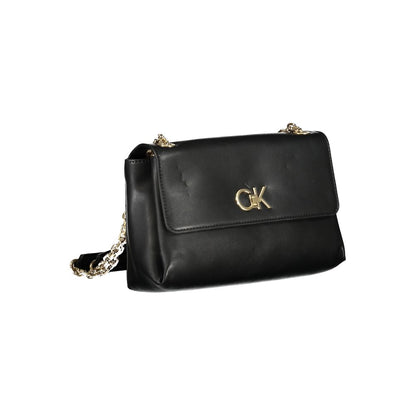 Calvin Klein Schwarze Polyester-Handtasche