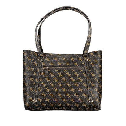 Guess Jeans – Braune Polyethylen-Handtasche