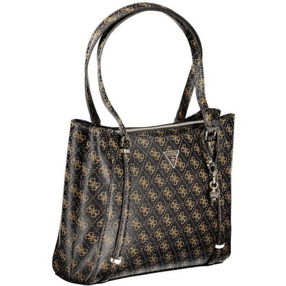 Guess Jeans – Braune Polyethylen-Handtasche