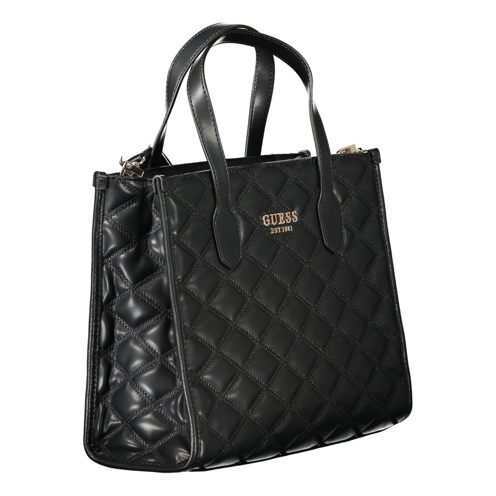 Guess Jeans – Schwarze Polyethylen-Handtasche