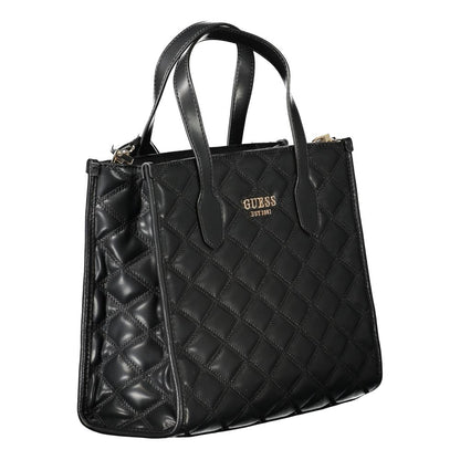 Guess Jeans – Schwarze Polyethylen-Handtasche
