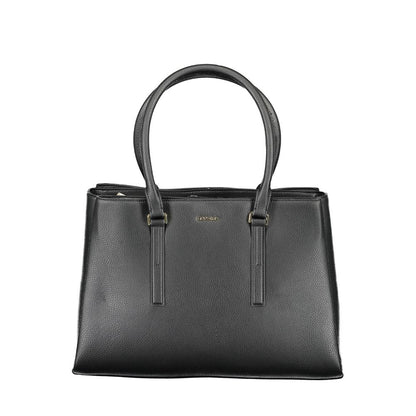 Calvin Klein Schwarze Polyester-Handtasche