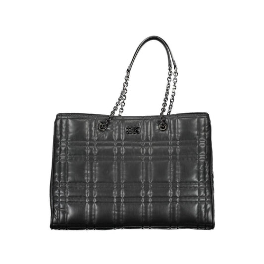 Calvin Klein Schwarze Polyester-Handtasche