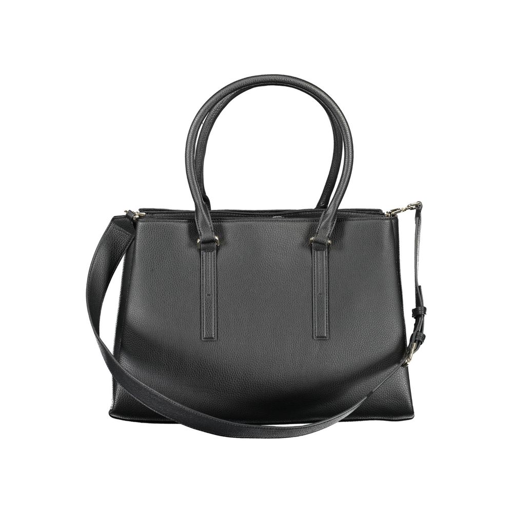 Calvin Klein Schwarze Polyester-Handtasche