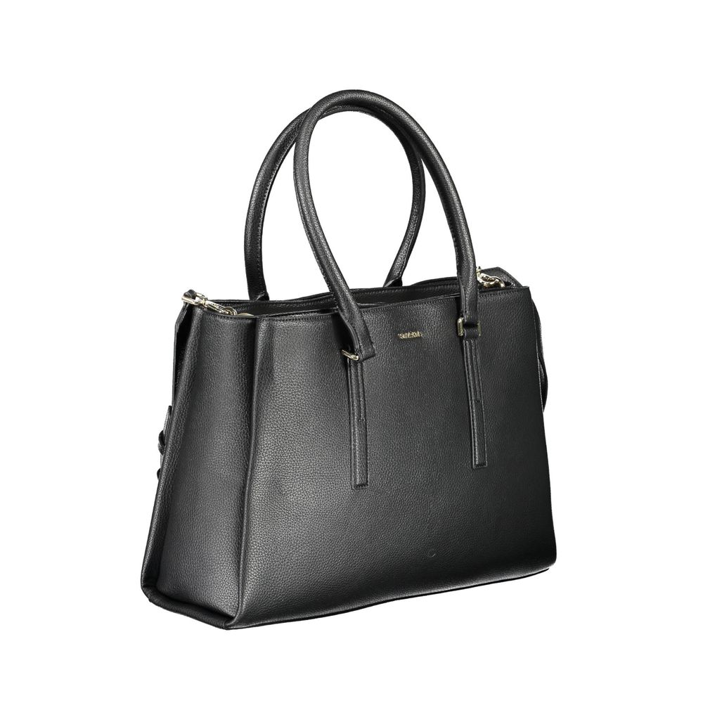 Calvin Klein Schwarze Polyester-Handtasche