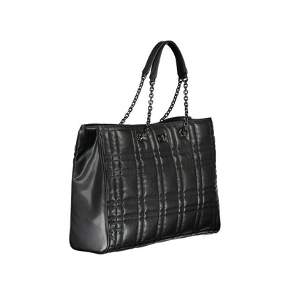 Calvin Klein Schwarze Polyester-Handtasche