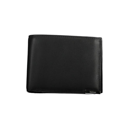 Calvin Klein Schwarze Lederbrieftasche