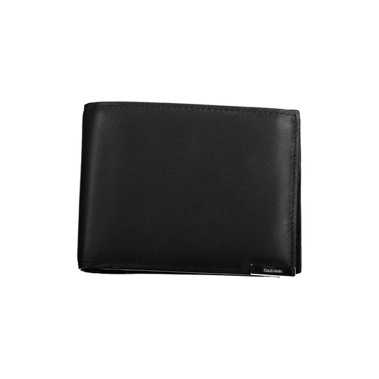 Calvin Klein Schwarze Lederbrieftasche