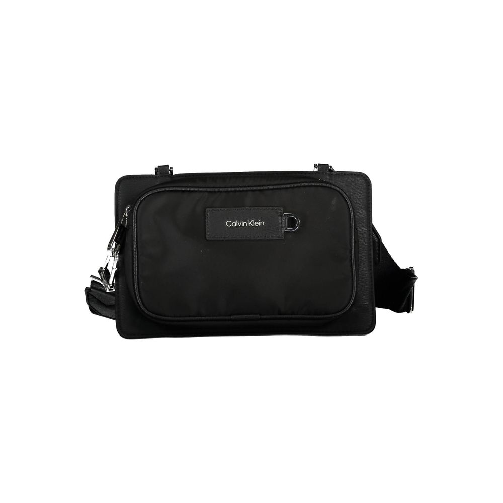 Calvin Klein – Schwarze Polyester-Umhängetasche