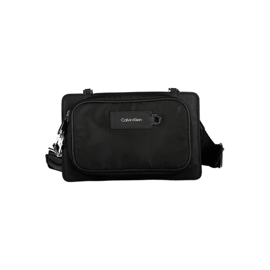 Calvin Klein – Schwarze Polyester-Umhängetasche