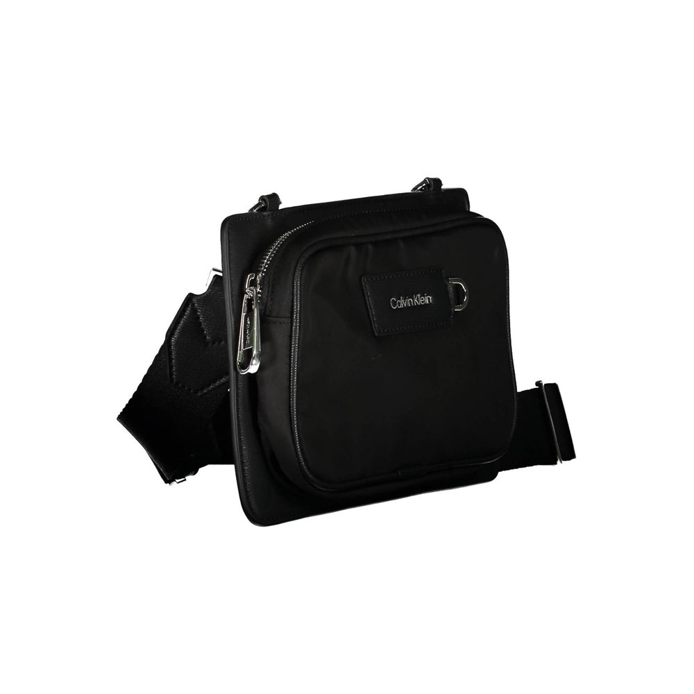 Calvin Klein – Schwarze Polyester-Umhängetasche