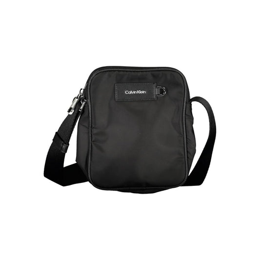 Calvin Klein – Schwarze Polyester-Umhängetasche