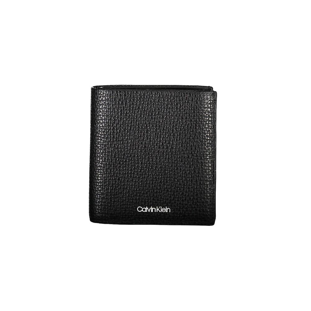Calvin Klein Schwarze Lederbrieftasche