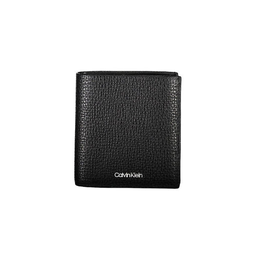 Calvin Klein Schwarze Lederbrieftasche