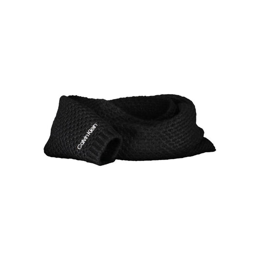 Calvin Klein Schal aus schwarzer Alpakawolle