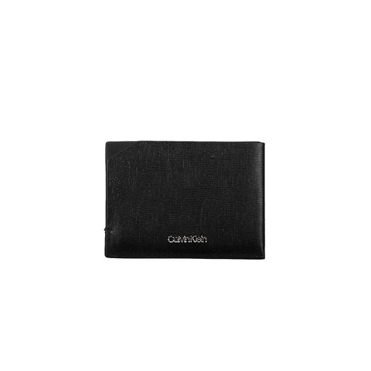 Calvin Klein Schwarze Lederbrieftasche