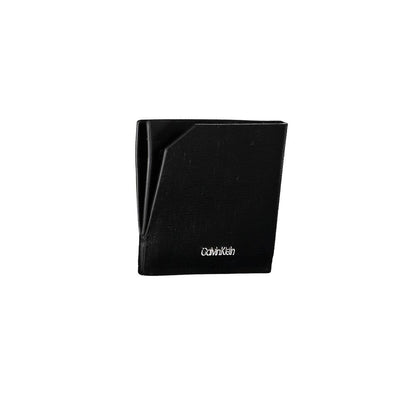 Calvin Klein Schwarze Lederbrieftasche