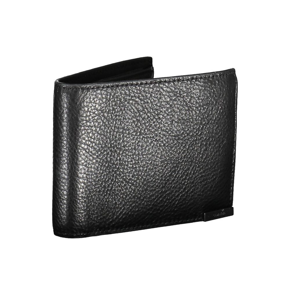 Calvin Klein Schwarze Lederbrieftasche