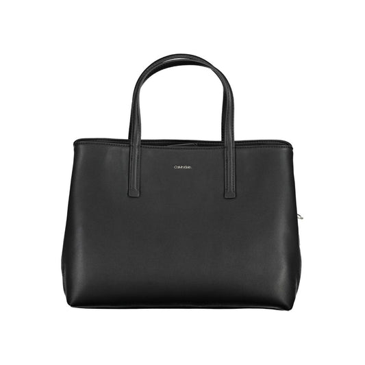 Calvin Klein Schwarze Polyester-Handtasche
