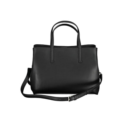 Calvin Klein Schwarze Polyester-Handtasche