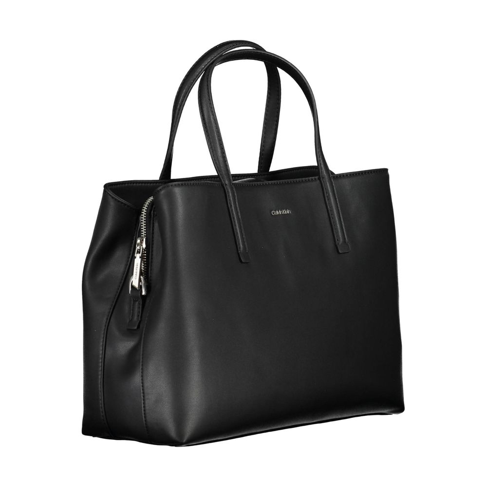Calvin Klein Schwarze Polyester-Handtasche