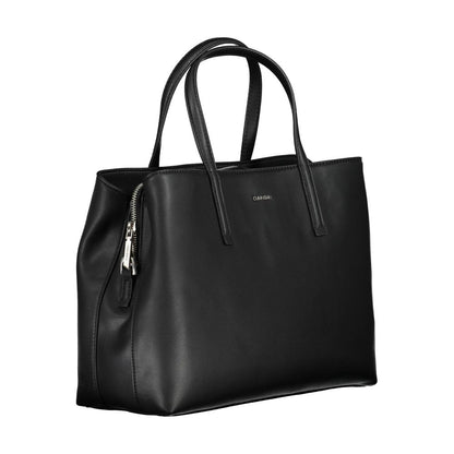 Calvin Klein Schwarze Polyester-Handtasche