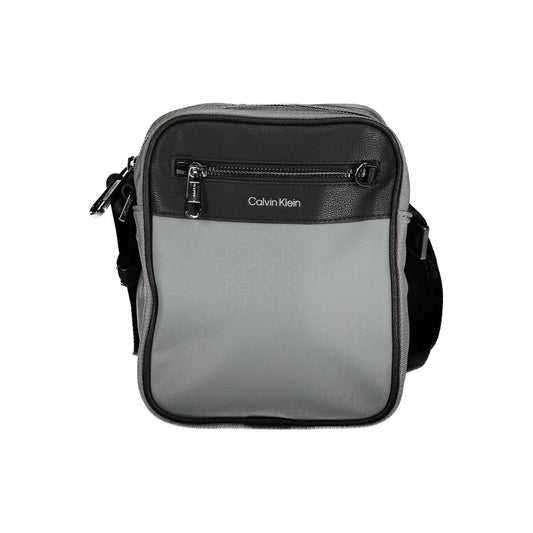 Calvin Klein Graue Polyester-Umhängetasche