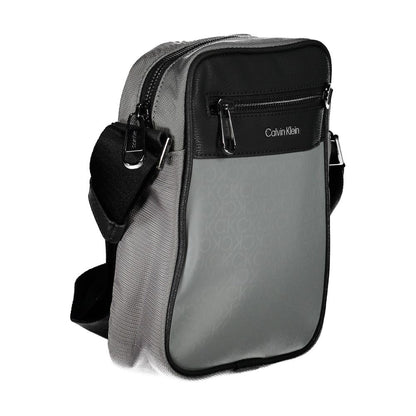 Calvin Klein Graue Polyester-Umhängetasche