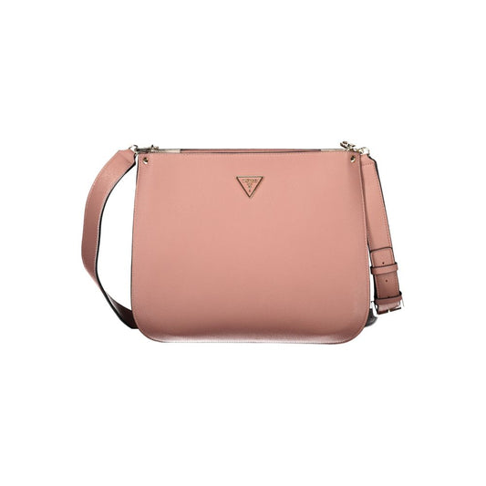Guess Jeans – Handtasche aus Polyethylen in Rosa
