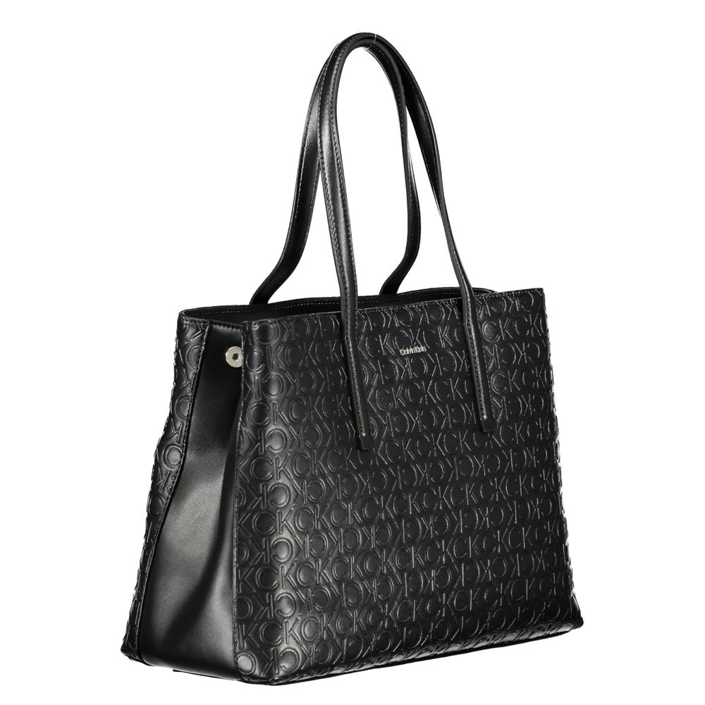 Calvin Klein Schwarze Polyester-Handtasche