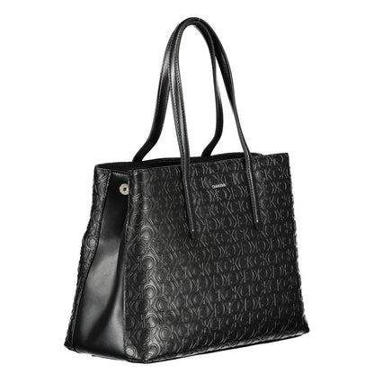 Calvin Klein Schwarze Polyester-Handtasche