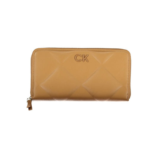 Calvin Klein Braune Polyester-Geldbörse