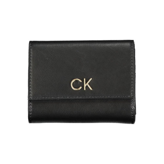 Calvin Klein Schwarze Polyester-Geldbörse
