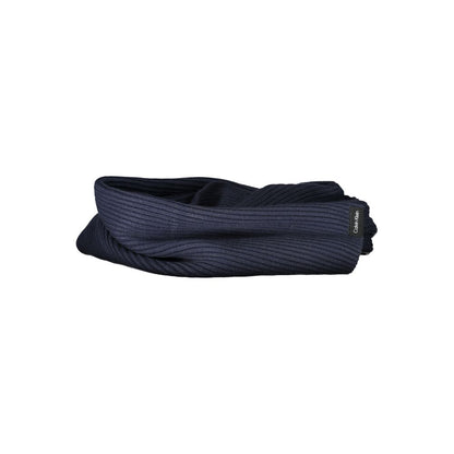Calvin Klein Blauer Baumwollschal
