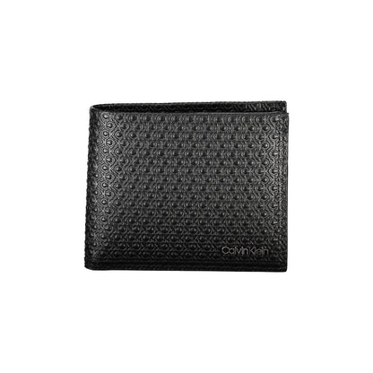 Calvin Klein Schwarze Lederbrieftasche