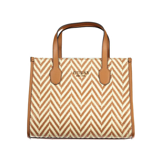 Guess Jeans – Braune Baumwollhandtasche