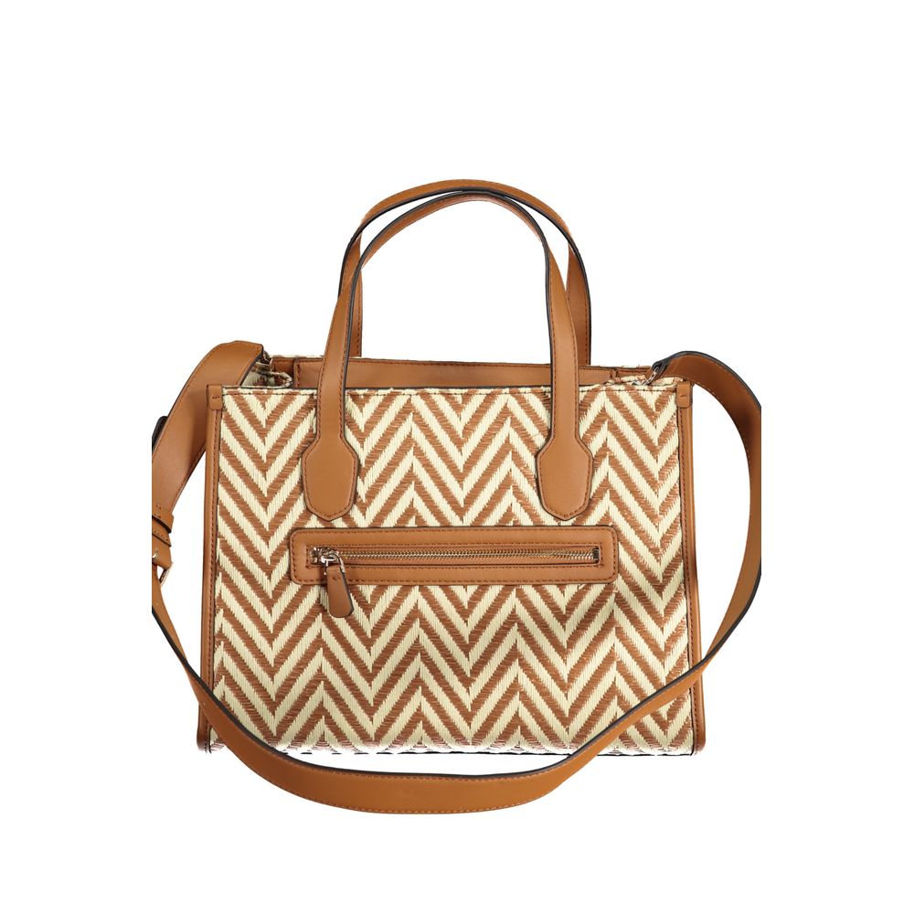 Guess Jeans – Braune Baumwollhandtasche