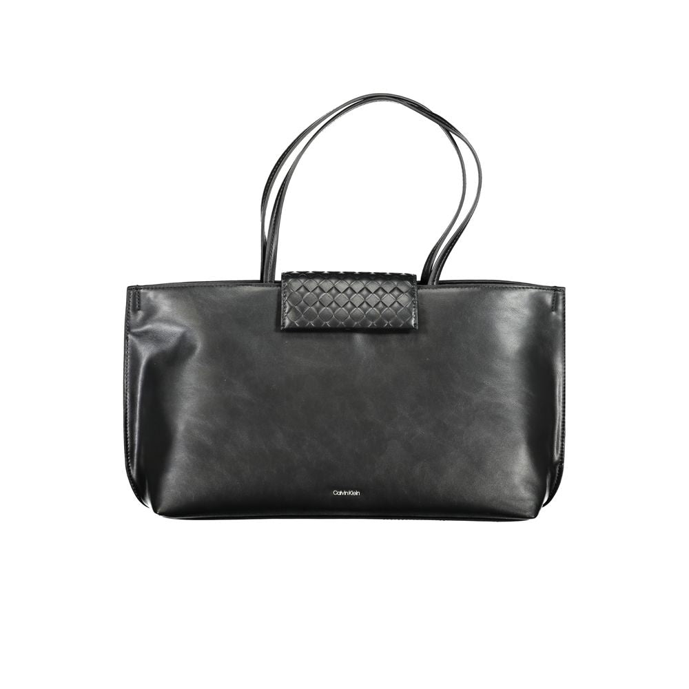 Calvin Klein Schwarze Polyester-Handtasche