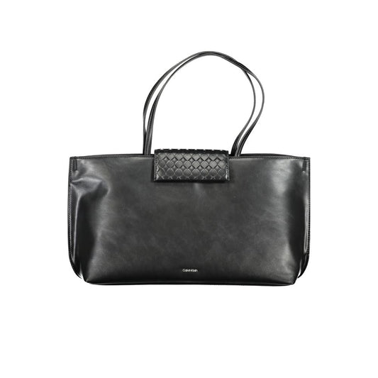 Calvin Klein Schwarze Polyester-Handtasche