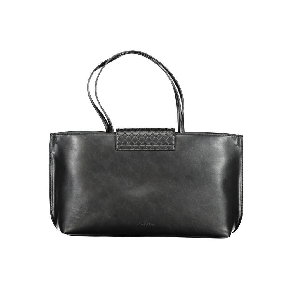 Calvin Klein Schwarze Polyester-Handtasche