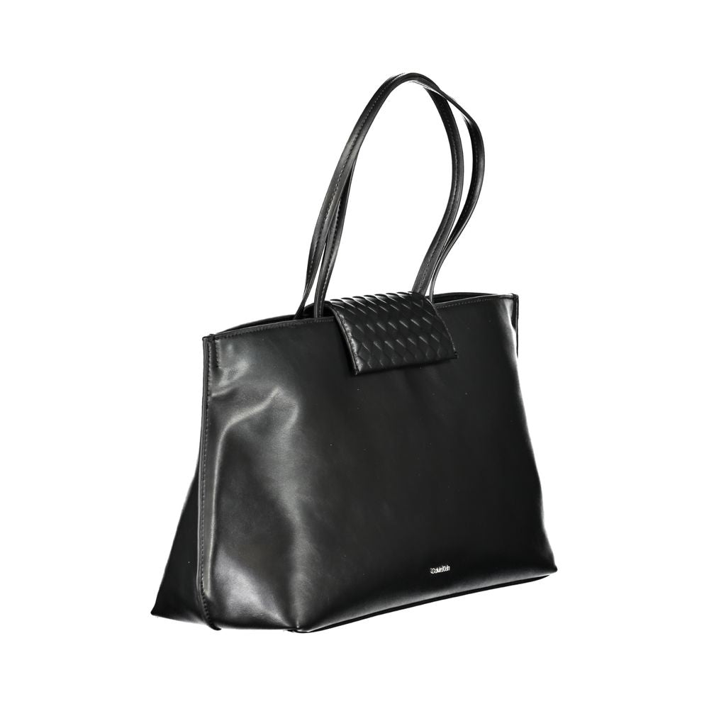 Calvin Klein Schwarze Polyester-Handtasche