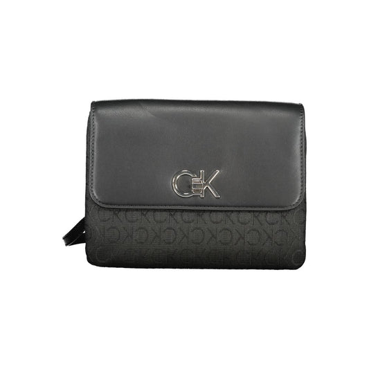 Calvin Klein Schwarze Polyester-Handtasche